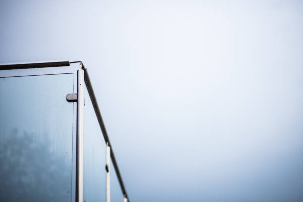 istock Metal railings and glass wall 1146096513