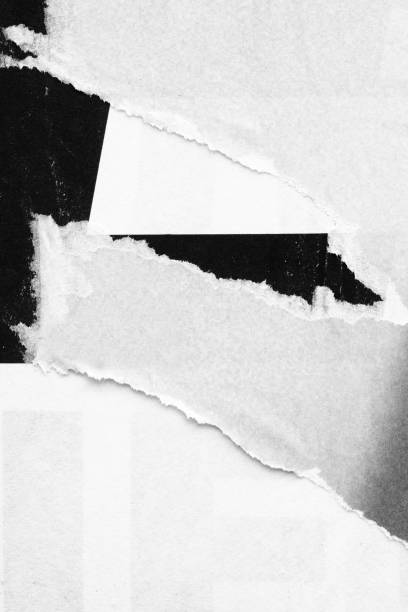 istock Blank black white old ripped torn paper crumpled creased posters grunge textures backdrop backgrounds surface placard 1146096526