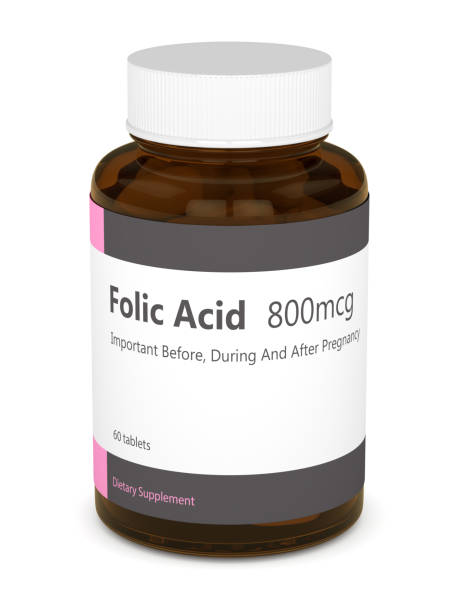 istock 3d render of folic acid with pills 1146097931