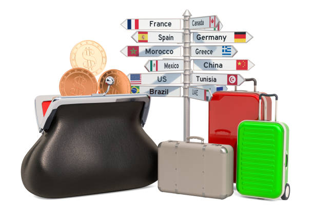 istock Money For Travel concept, 3D rendering isolated on white background 1146102869