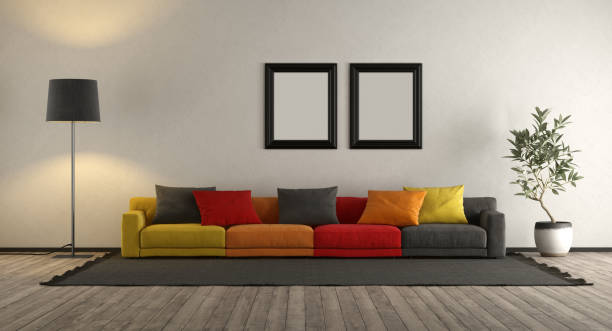 istock Colorful sofa in a living room 1146103792
