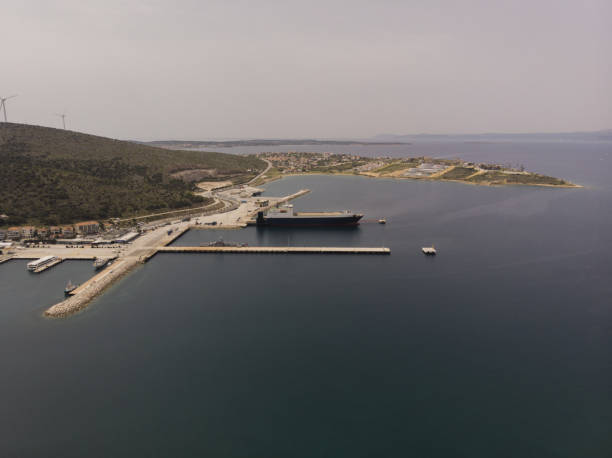 istock Aerial view of Cesme Port 1146107871