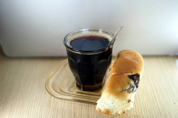 istock Fresh Bread and cup of Black coffee for Breakfast 1146107941
