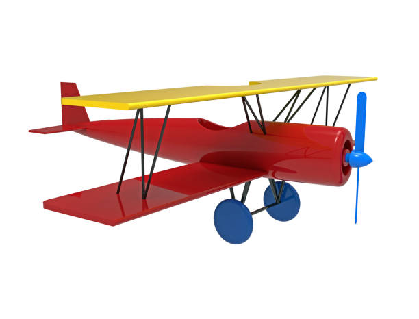istock Airplane, wooden toy, 3d rendering 1146112644