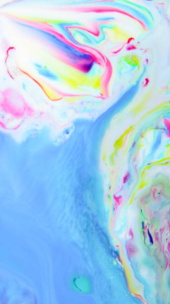 istock Fluid art. Multicolored abstract background on the liquid. Color pattern in the style of pop art. Multicolored fluid stains. Widescreen 1146114631