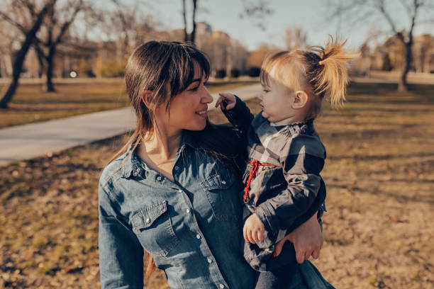 istock Mother and daughter relaxing on a sunny day 1146131503