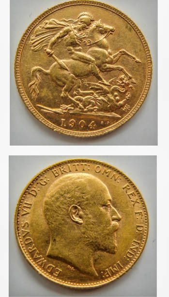 istock Gold sovereign,Edward VII coin, 1904 1146135768