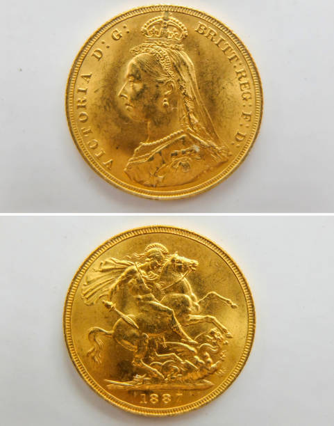 istock Gold sovereign coin 1887. 1146135794