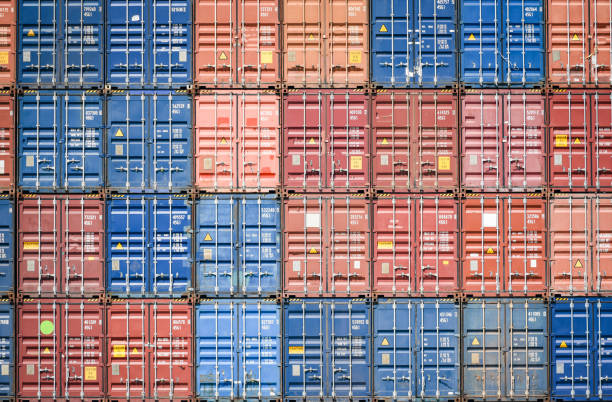 istock Container ship in export and import business and logistics in harbor industrial packing  and water transport International shipping cargo / Box container 1146141329