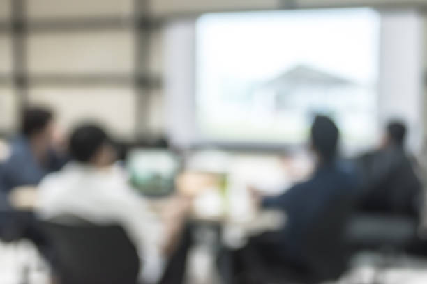 istock Blur office meeting background business people working group in discussion boardroom 1146143202