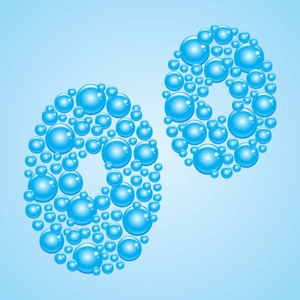 illustrazioni stock, clip art, cartoni animati e icone di tendenza di illustrazione vettoriale bolla di sapone d'acqua - lettera o. - letter p water liquid text