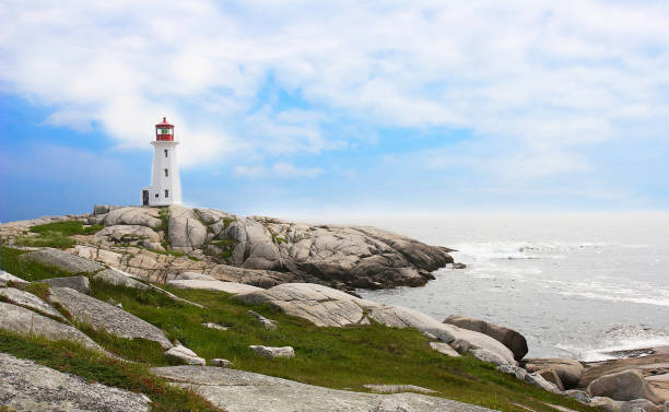 Peggy's Cove, Nova Scotia, Canada Peggy's Cove is one of the landmarks and tourist attraction on the East coast of Canada. halifax nova scotia stock pictures, royalty-free photos & images