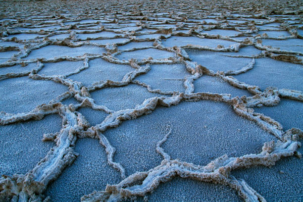 Bad Water area salt formations in Death Valley California