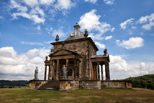 July 30, 2018 Temple of the Four Winds at Castle Howard on a sunny afternoon, North Yorkshire, UK.