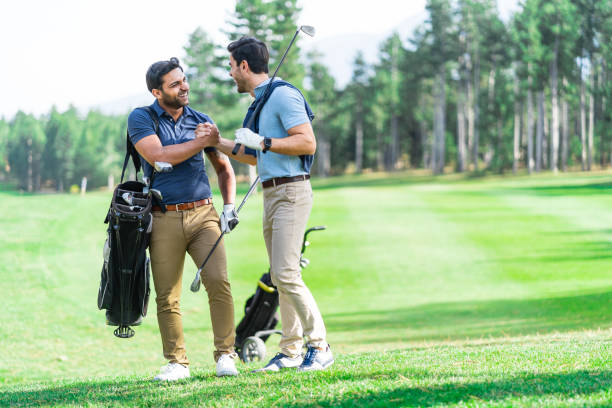 istock Friends Playing Golf on a Beautiful Sunny Day 1146178577