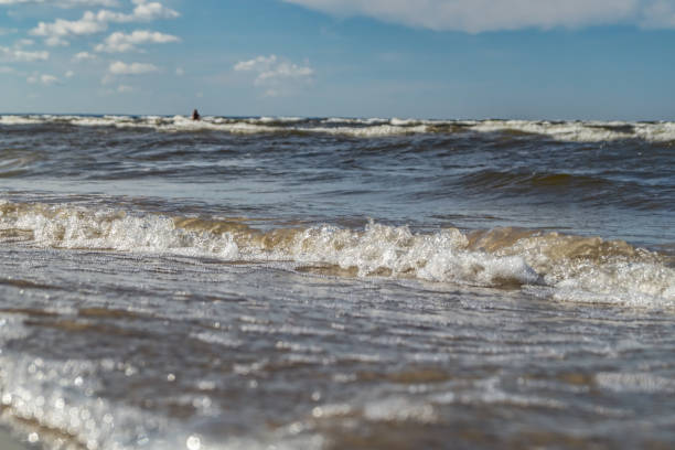 istock Baltic Sea ​​waves in motion blur. Can be used as background. 1146178953