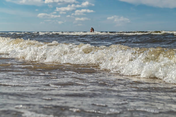 istock Baltic Sea ​​waves in motion blur. Can be used as background. 1146178963