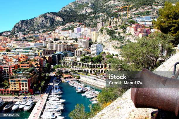 View To Monte Carlo Monaco Yacht Port In Cote D Azur France In Daytime Stock Photo - Download Image Now