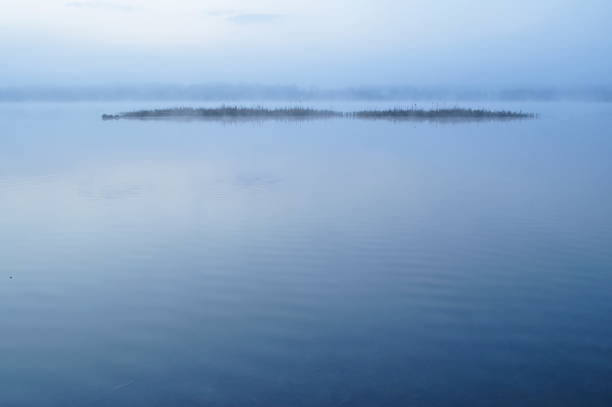 istock Misty morning on the lake. 1146191679