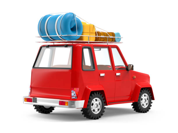 istock SUV adventure cartoon back 1146193800