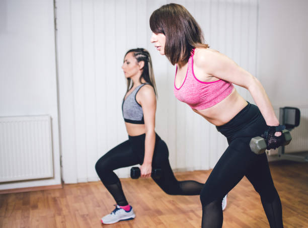 istock Women working out in gym 1146194929