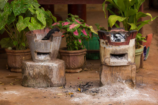istock Charcoal stove on the floor 1146195026