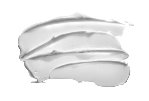 Smear of face cream