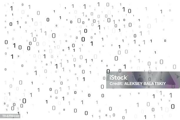 Binary Data Vector Design Element Digital Abstract Background Stock ...