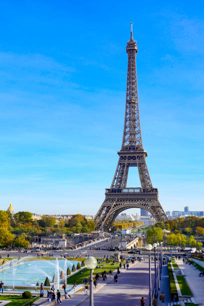 istock Eiffel Tower on blue sky Paris, France 1146197820