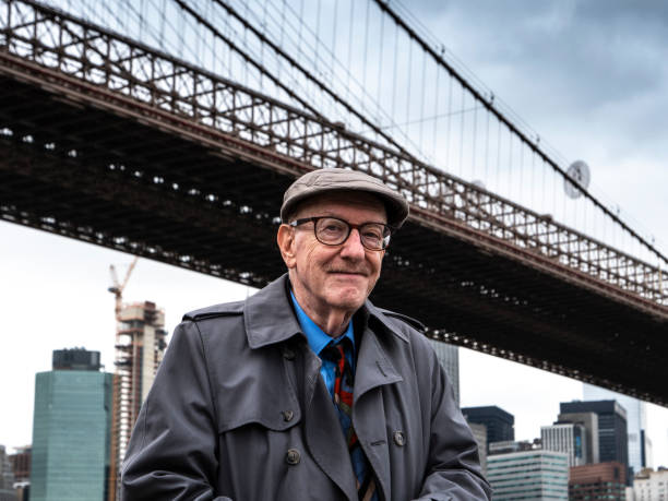 istock Portrait of a typical New York Senior Man 1146199042