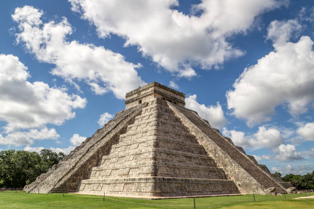istock Mayan Pyramid of Kukulkan and ruins at Chichen Itza, Yucatan Peninsula, Mexico 1146202910