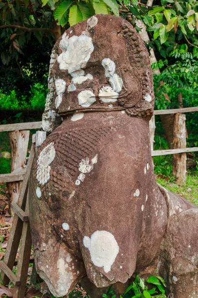 castello di bueng mala - carving cambodia decoration thailand foto e immagini stock