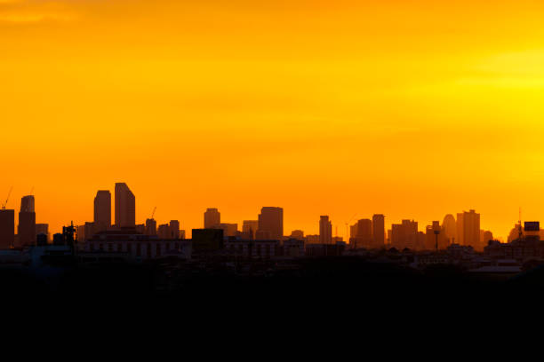 istock Building urban at sunset Backgrounds 1146206136