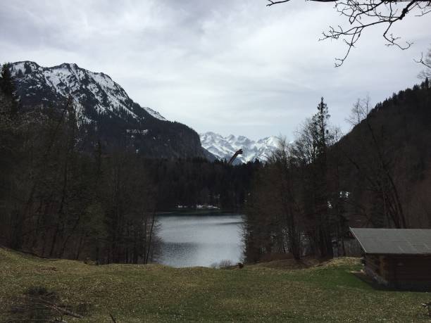istock Freibergsee near Oberstdorf on a cloudy spring day 1146206375