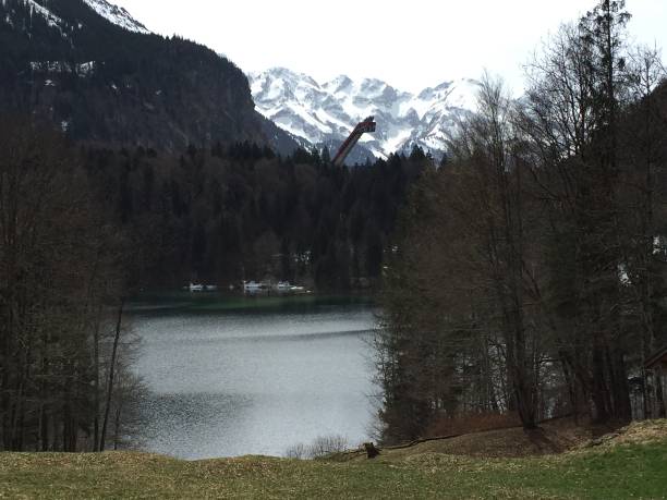 istock Freibergsee near Oberstdorf on a cloudy spring day 1146206619