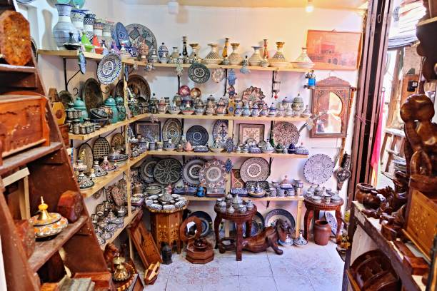 istock Ceramic dishes and other ceramic products made by Moroccan craftsmen by hand 1146209791