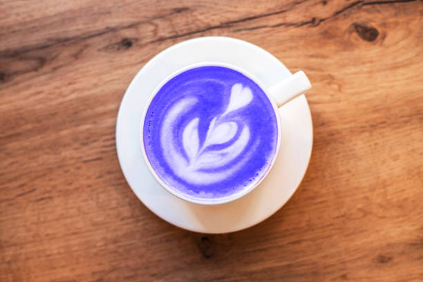 istock Cup of trendy fresh aroma taro latte. 1146210122