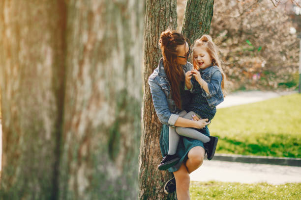 istock stylish mother with daughter 1146217712