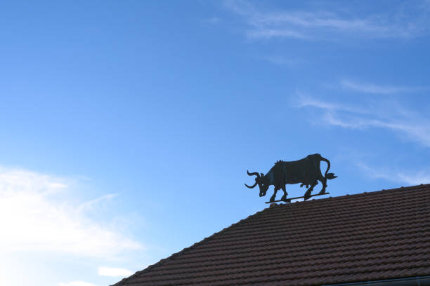 Horse weathervane pointing North West in Cornwall.