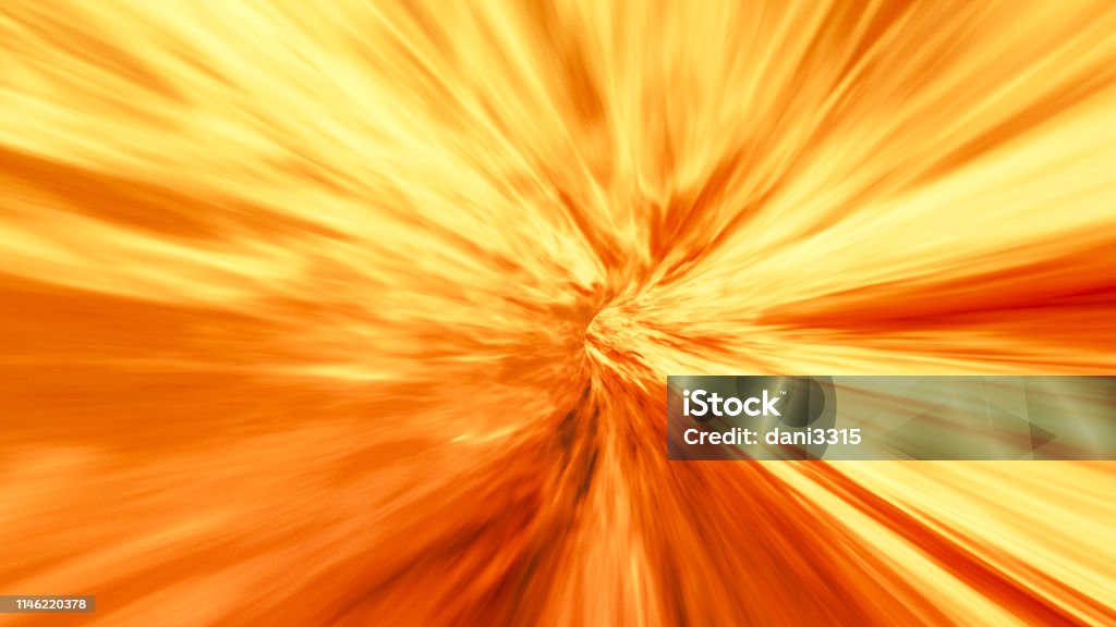 Abstract Blazing Lava Tunnel Or Vortex Abstract stock illustration