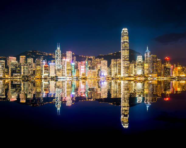 istock Hong Kong Skyline at Night 1146220421