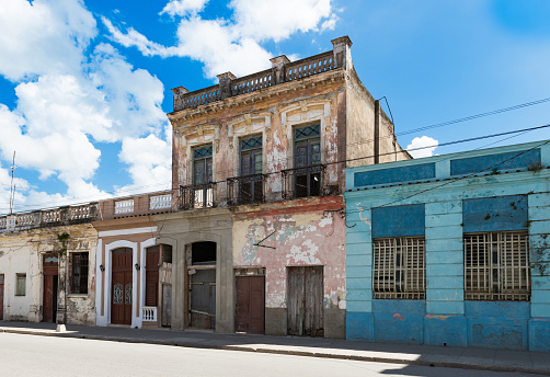 Cityscape and architecture view from the old town in Santa Clara in Cuba - Serie Cuba Reportage