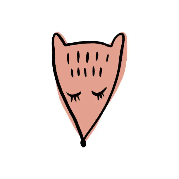 Vector illustration of Vector cute fox face