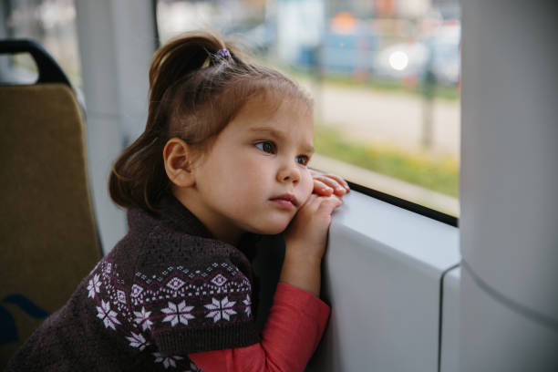 istock Baby girl commuting in a tram 1146234720