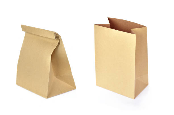 istock Paper bag isolated on white background 1146235015