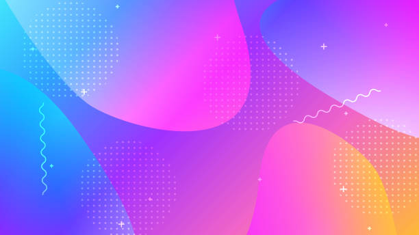Colorful Geometric Background Colorful Geometric Background neon turquoise stock illustrations
