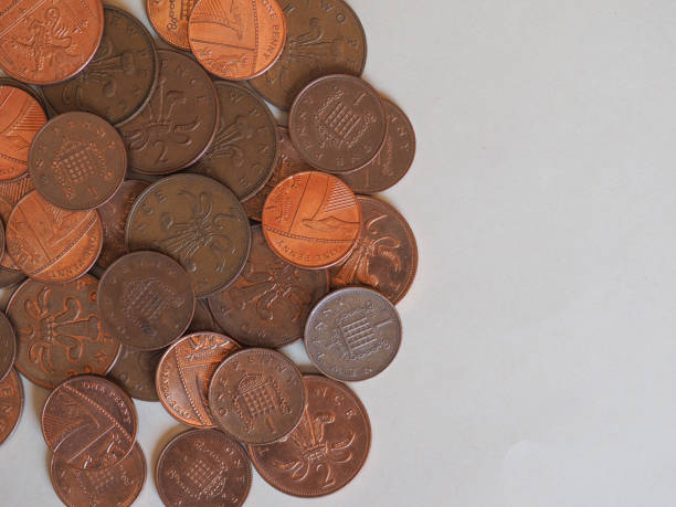 istock Penny and Pence coins, United Kingdom 1146237730