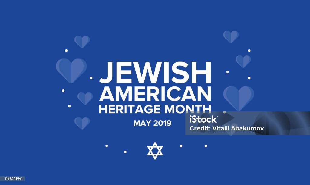 Jewish American Heritage Month. Celebrated in May. Annual recognition of Jewish American achievements in and contributions to the United States of America. Poster, card, banner and background. Vector illustration Jewish-American Heritage Month stock vector