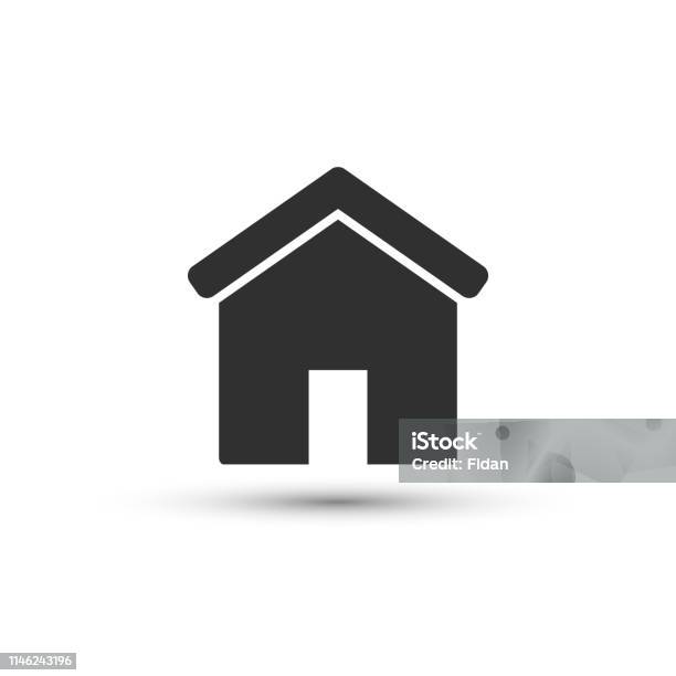 Vector Web Home Icon House Building Symbol For Design Web Advertising Banner Mobile Stock Illustration - Download Image Now