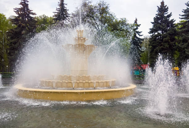 istock Old fountain in the park. Selective focus. 1146245502